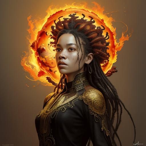 Fly Agaric Fire Goddess Poster Art