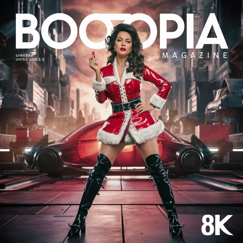 Stunning Futuristic Christmas Cover for Bootopia Magazine