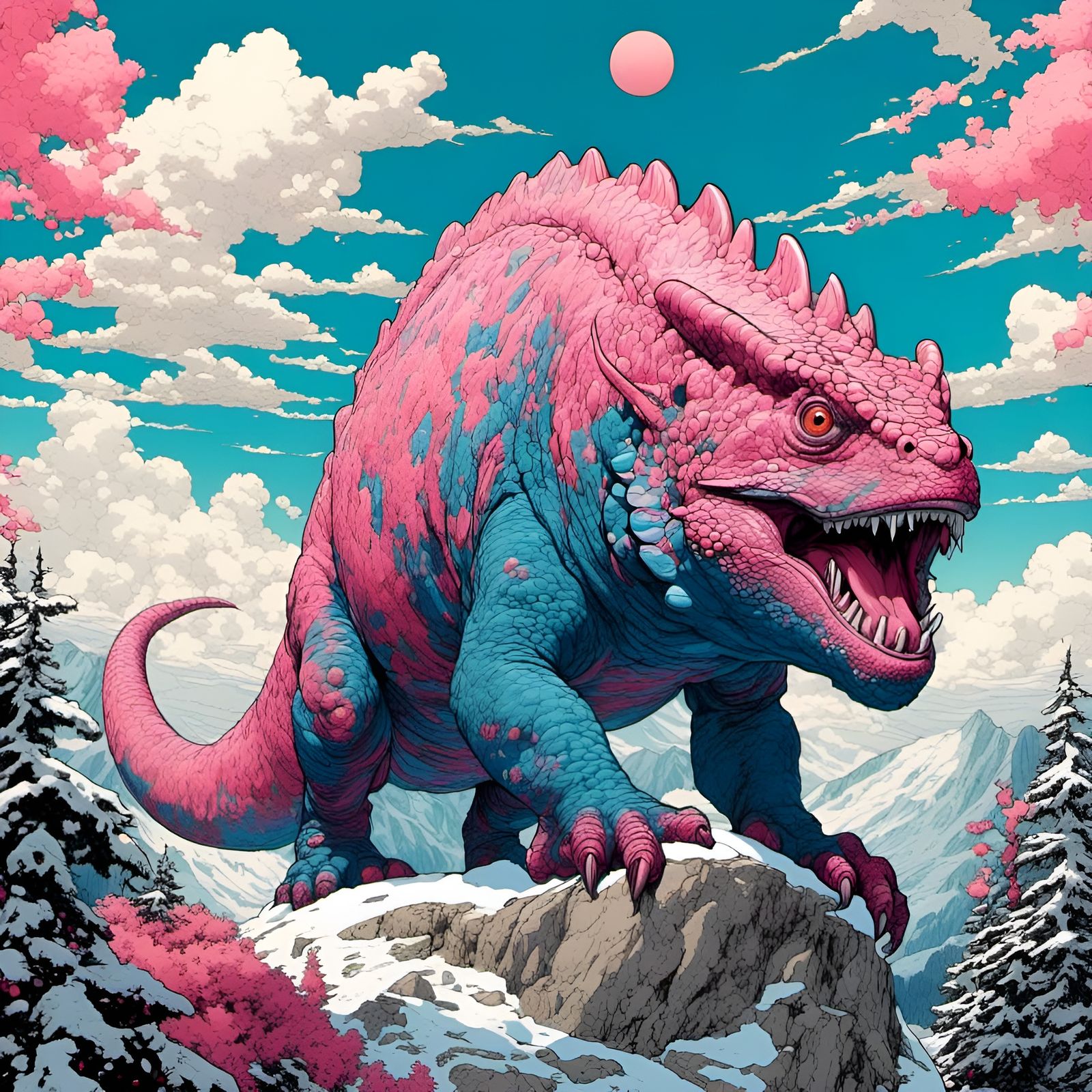 Ice Age Prehistoric Chameleon