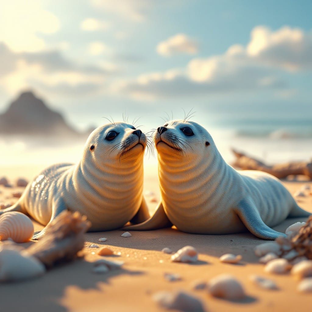 Serene Guardians of the Golden Coast