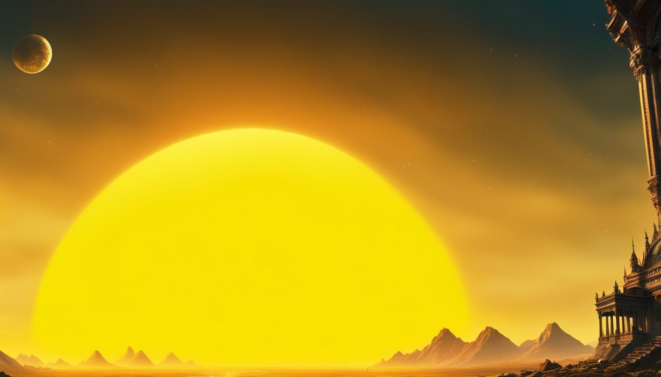 Epic Sunset Digital Matte Painting