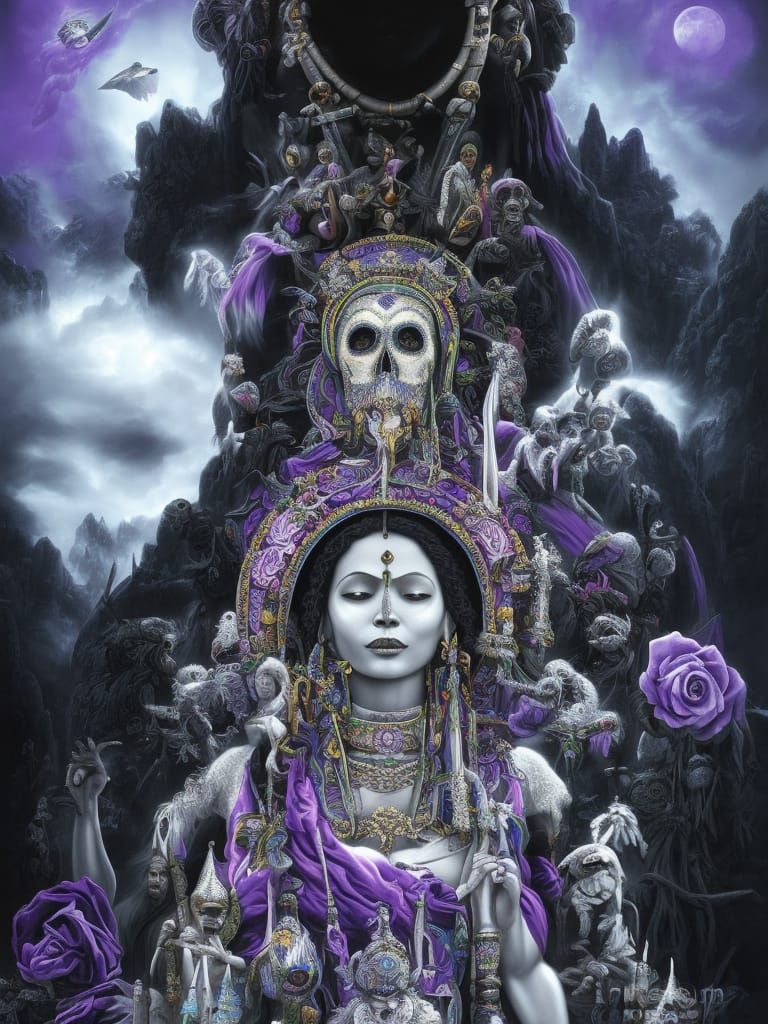 Santa Muerte and Inca Mummy in Ayahuasca Vision