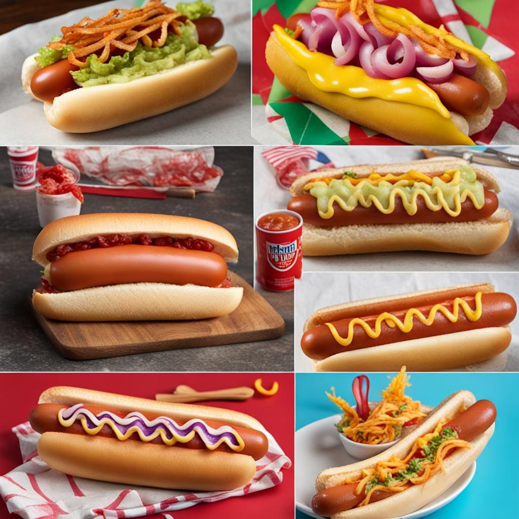 Creative Hot Dog Culinary Art