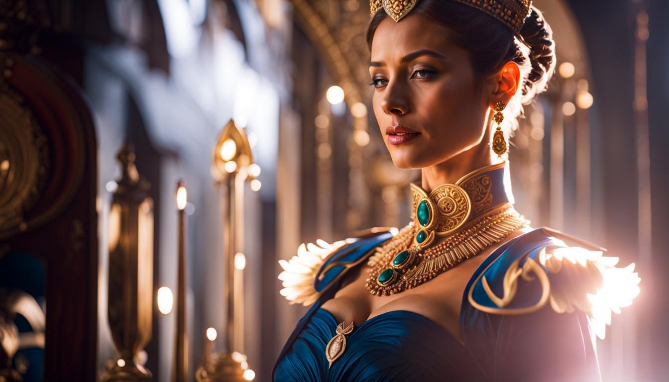 Photorealistic Image with Dramatic Lighting and Vivid Colors