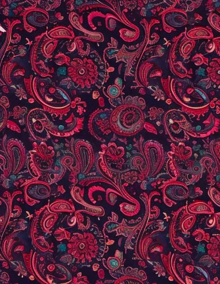 Vibrant Paisley Pattern Design