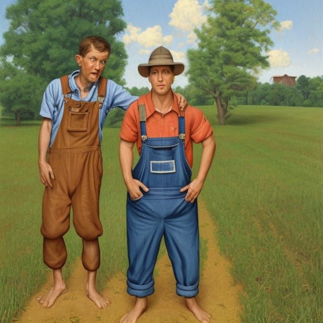 Farmers Share Joints: A Rockwell-esque Scene