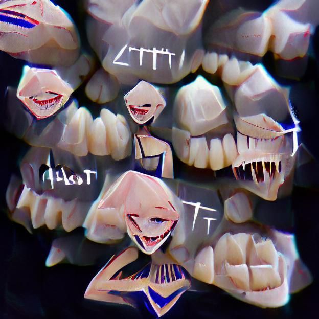 Detailed Image of Healthy Human Teeth