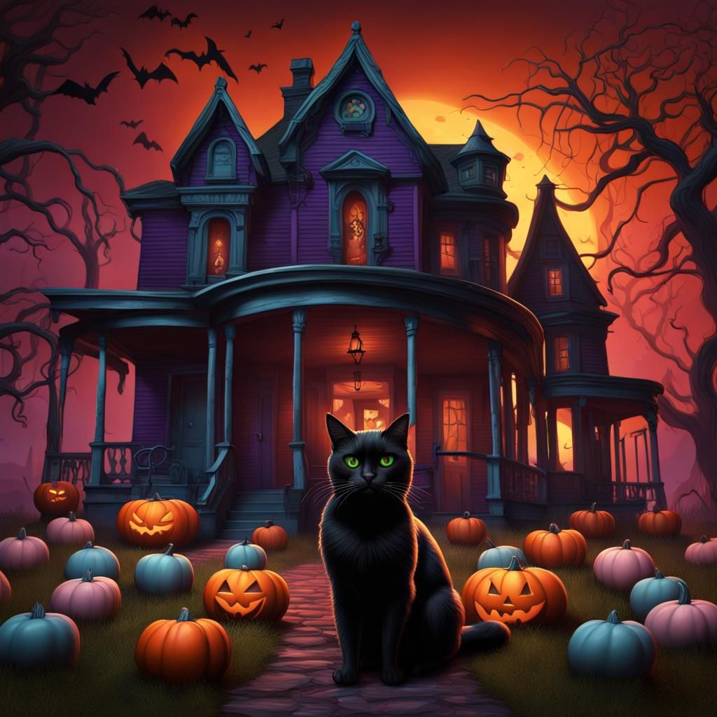 Halloween Fun: Plus Size Women, Candy, and Haunted House