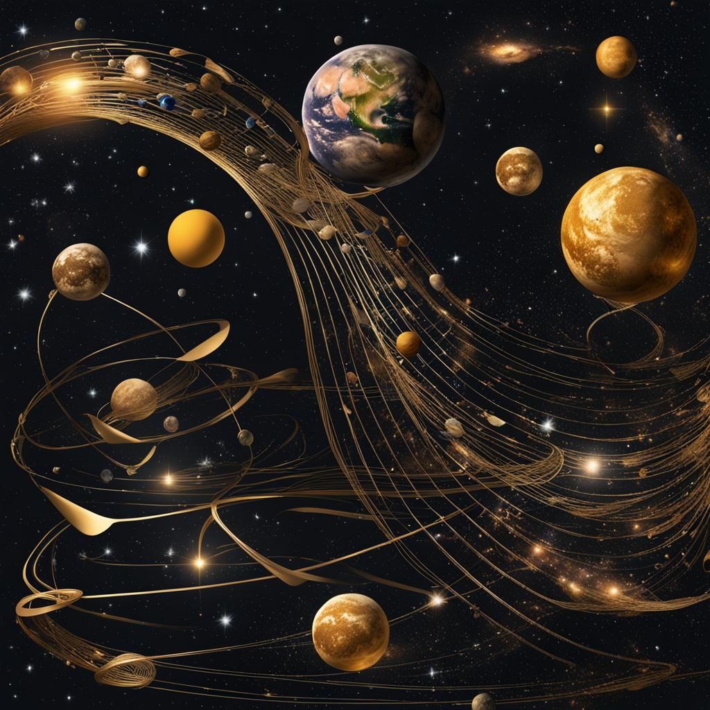 Cosmic Jugglers: Universe Plays Golden Harps