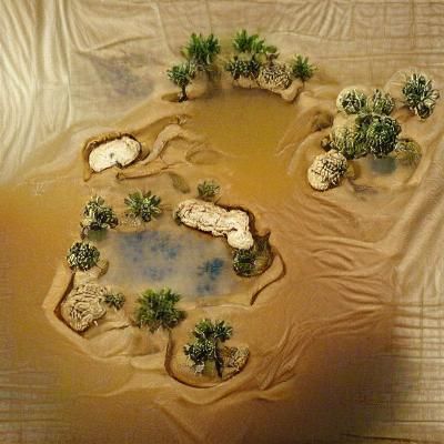 Desert Oasis Battlemap for Tabletop Gaming