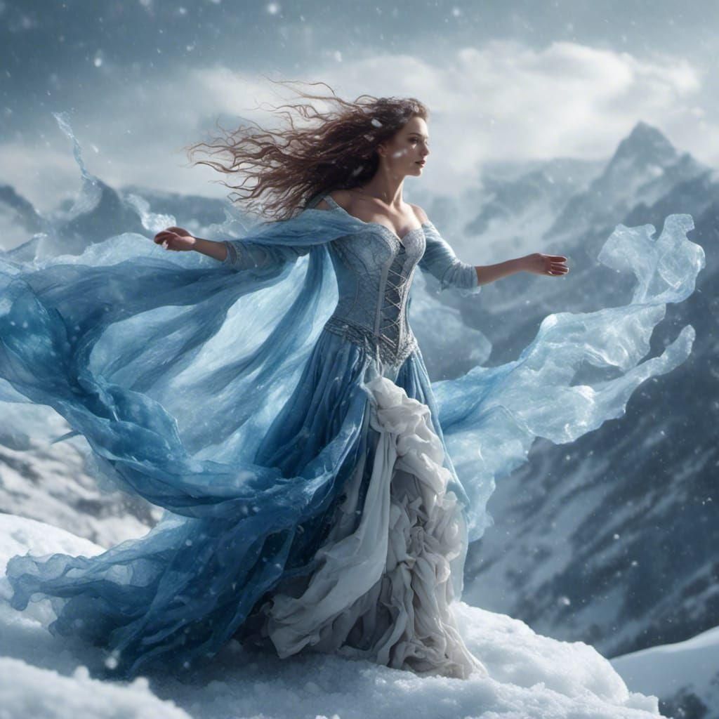 The Personified 'Winter' At Work