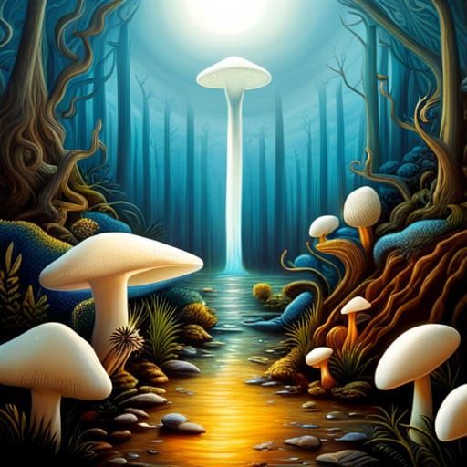 Enchanted mushroom Forest