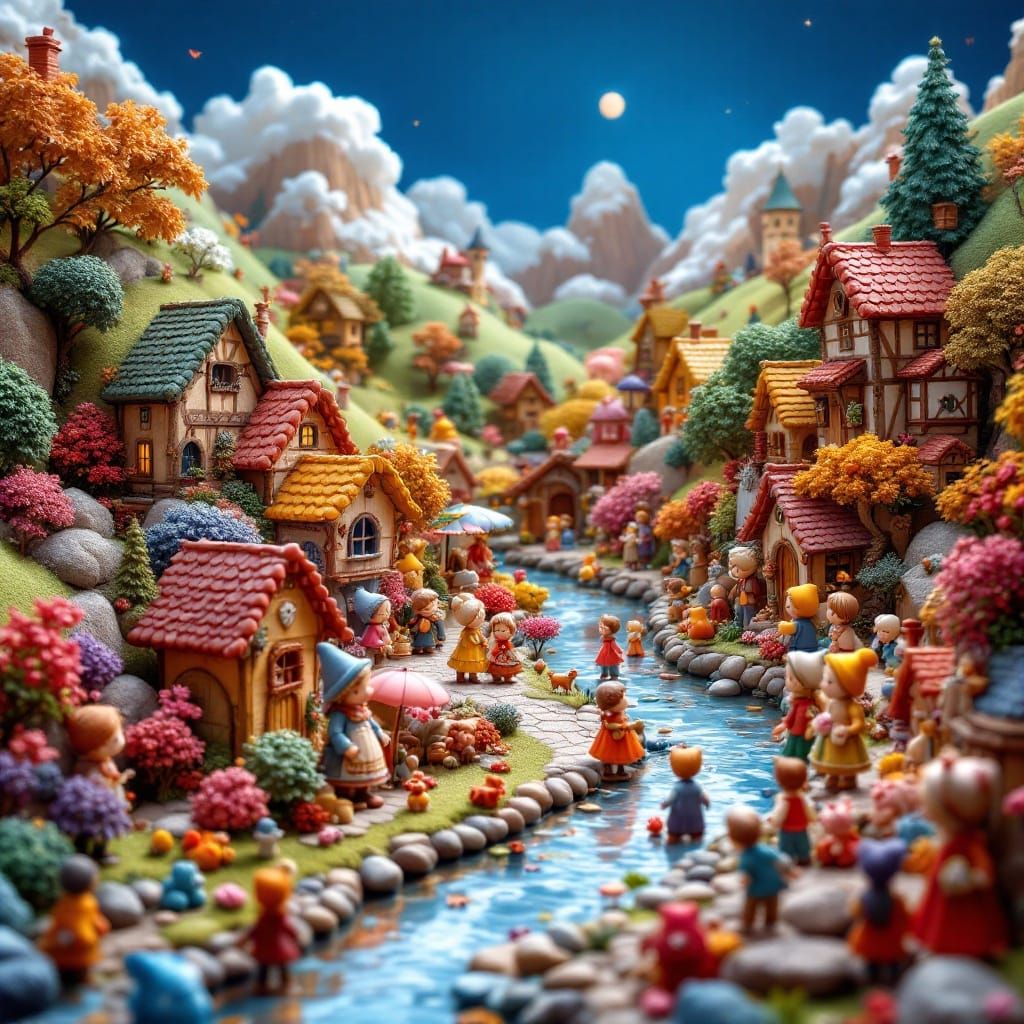 Vibrant Clay Village Comes to Life