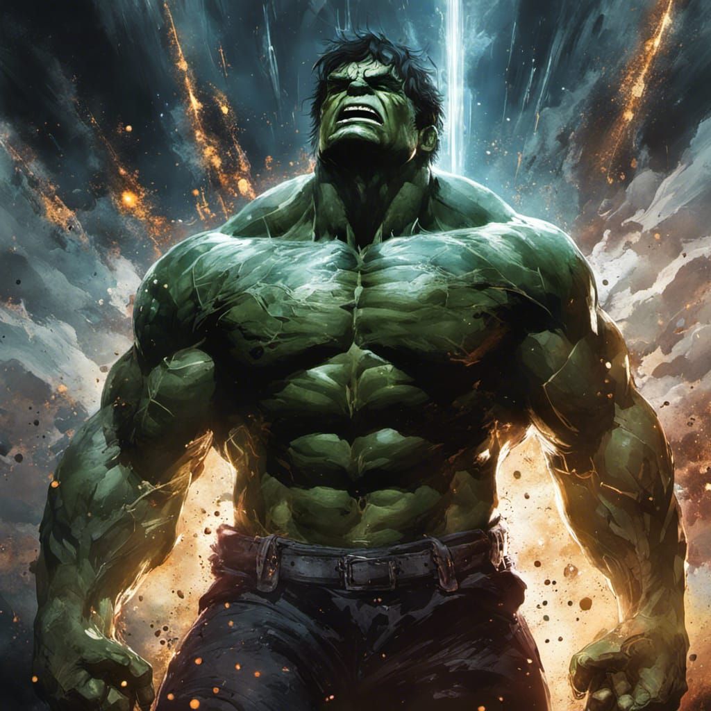 Hulk Teaches Anger Management in Bioluminescent Galaxy