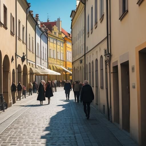 Historic Street Photography in Lublin, Poland