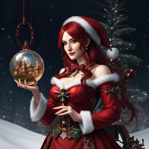 Steampunk Santa's Christmas Wonderland: Finely Detailed