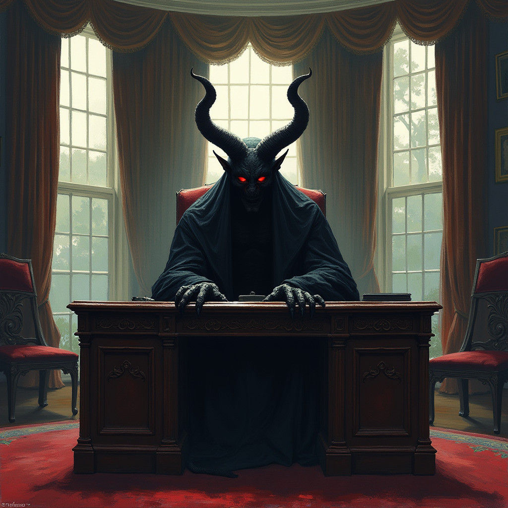Devil in the Oval Office: Greg Rutkowski Style