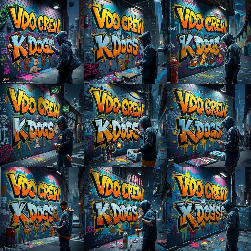 Graffiti Artist JORA Creates Urban Mural with VDO Crew Tag