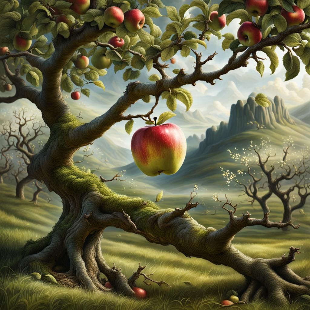 Dreaming Apple Soaring Beyond the Orchard Floor