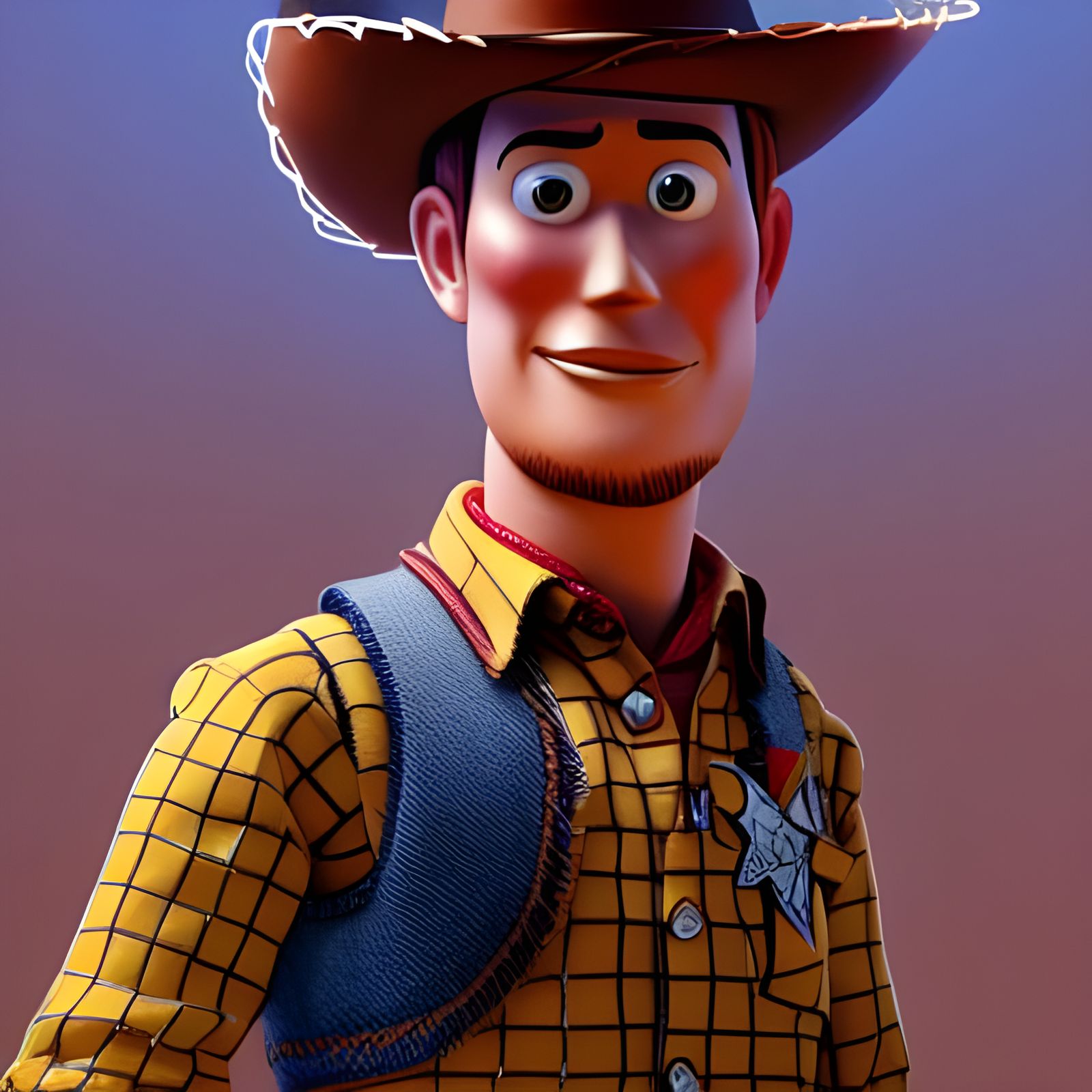 Hyperrealistic Woody Portrait in Unreal Engine 5