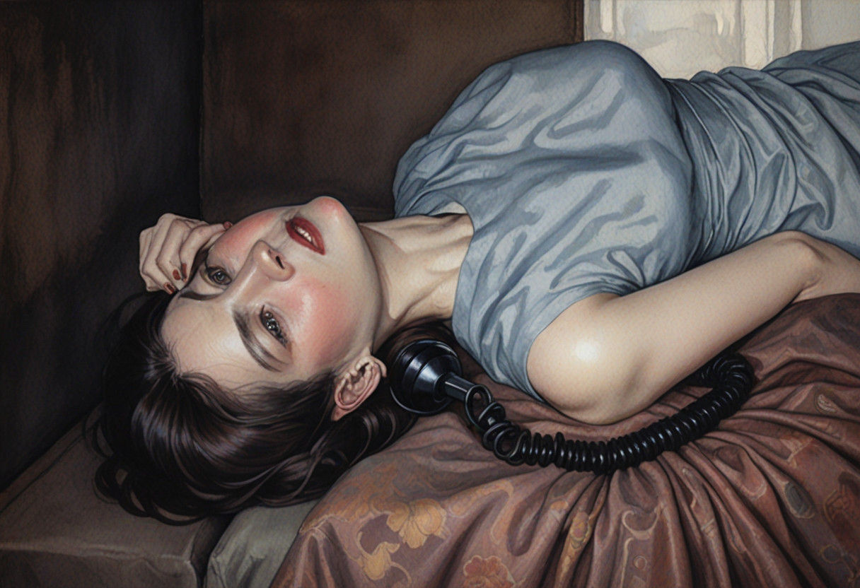 Ethereal Woman in Enchanted Apartment Scene