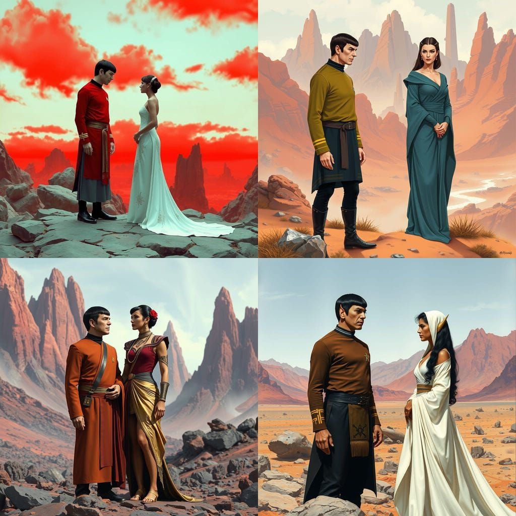 Spock Meets His Fiancee in Star Trek Amok Time