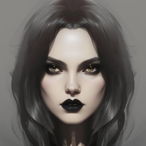 Gothic Princess Portrait in Hyperdetailed Digital Art