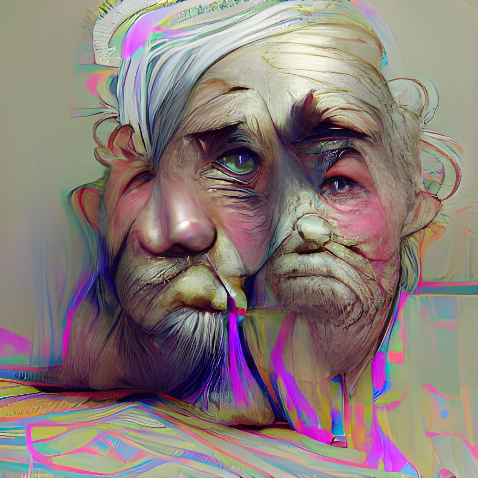 Image of Old Age Generated by AI