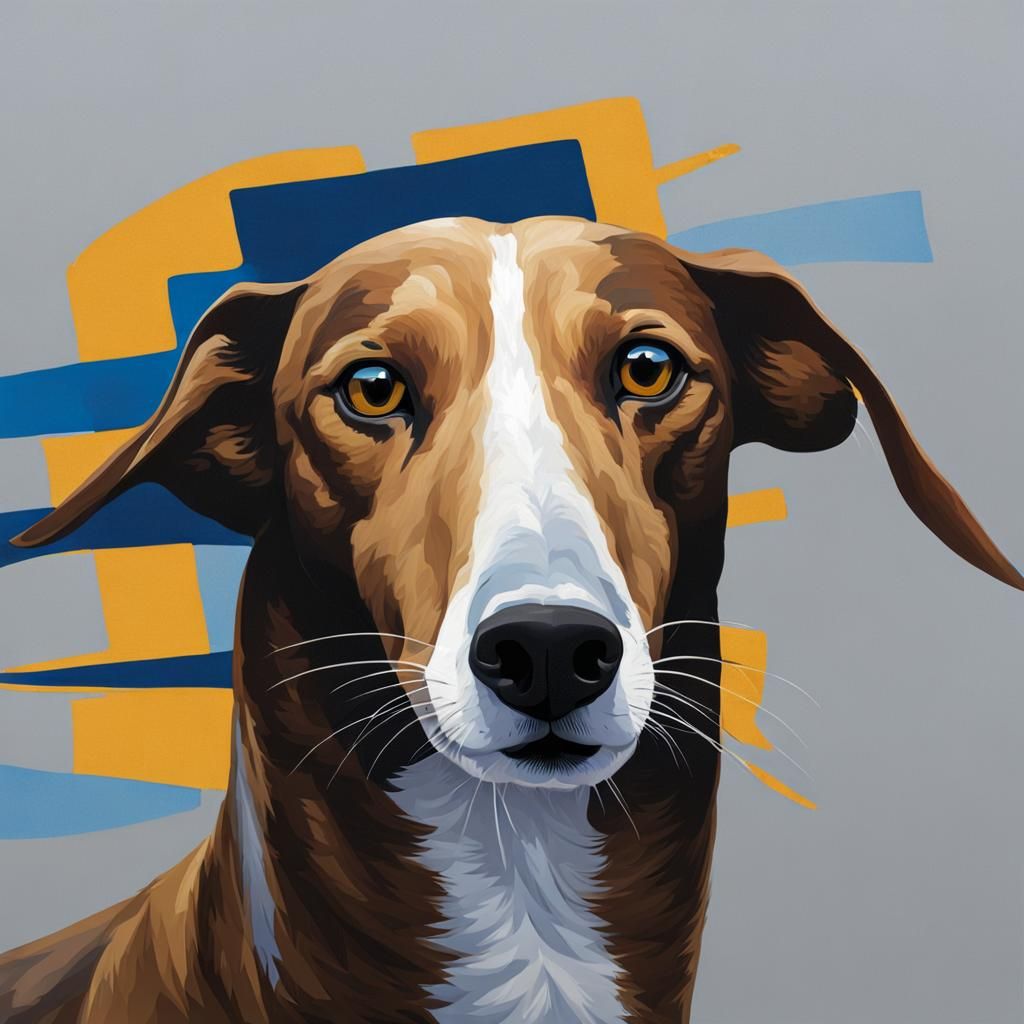 AI Generated Greyhound Image