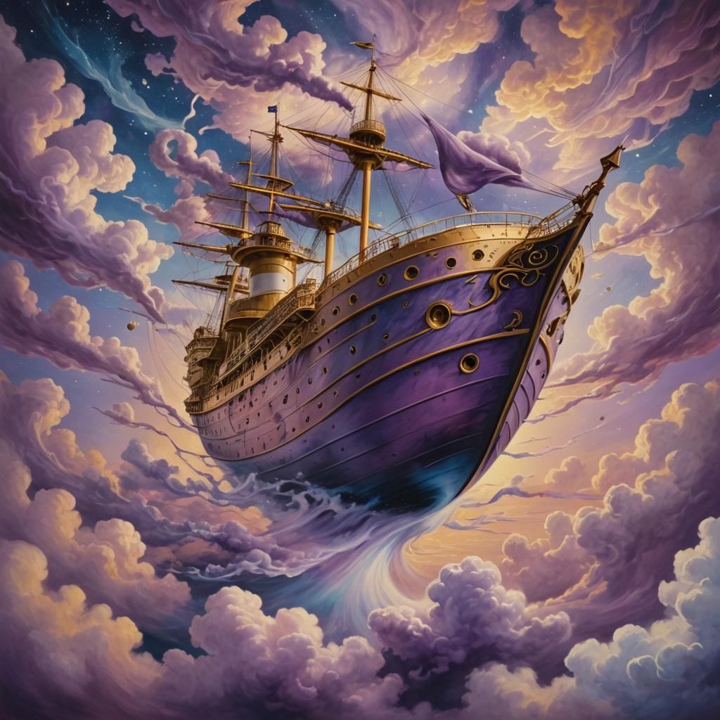 Interdimensional Shiftship Crossing Time and Space