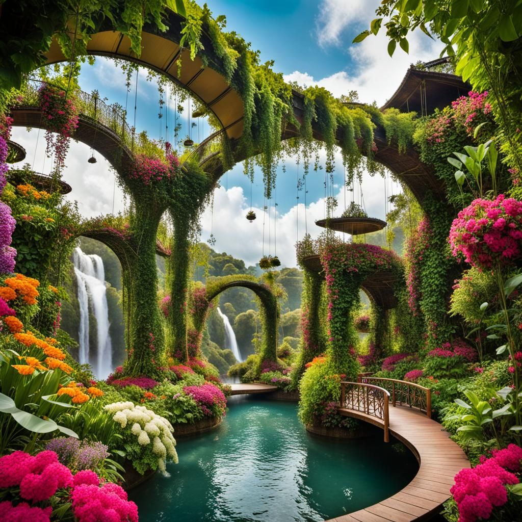 Floating Gardens: A Tapestry of Nature and Magic