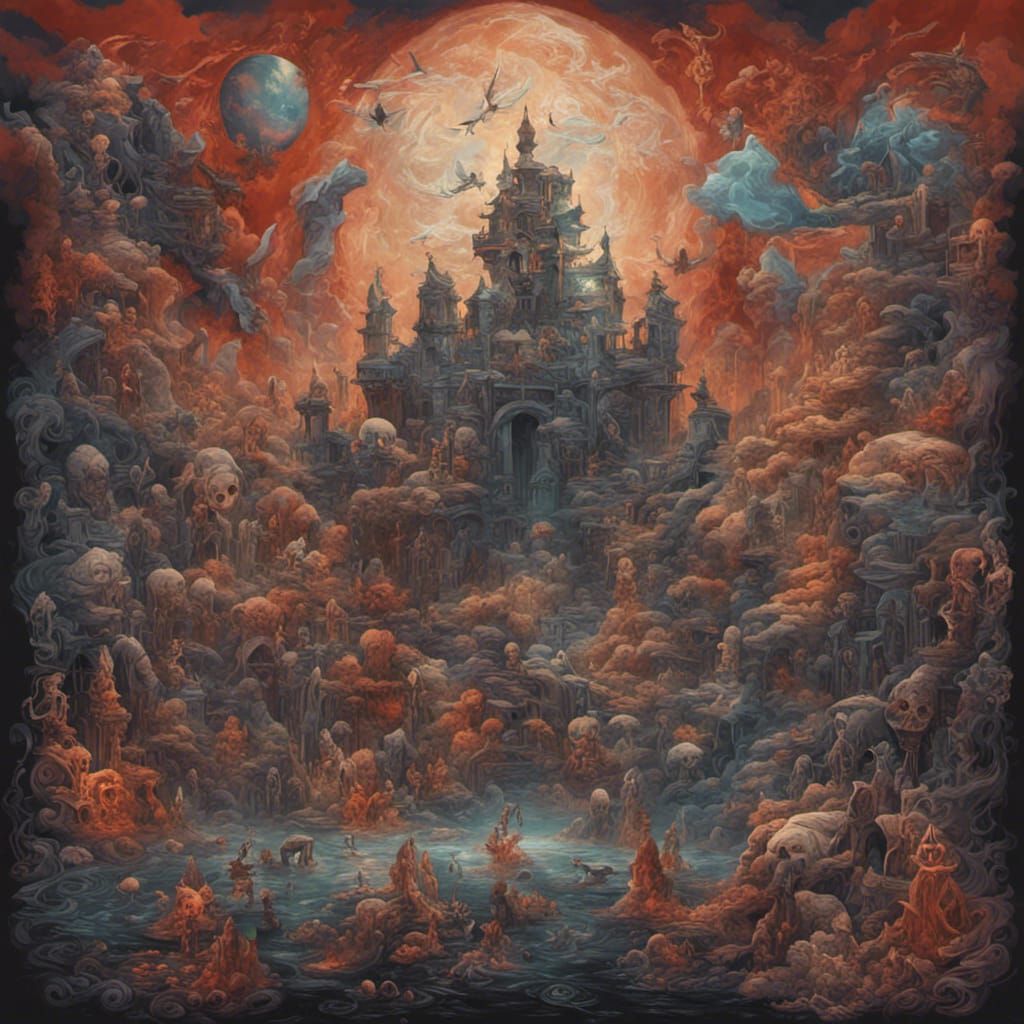 n otherworldly AI-generated painting that weaves together sc...