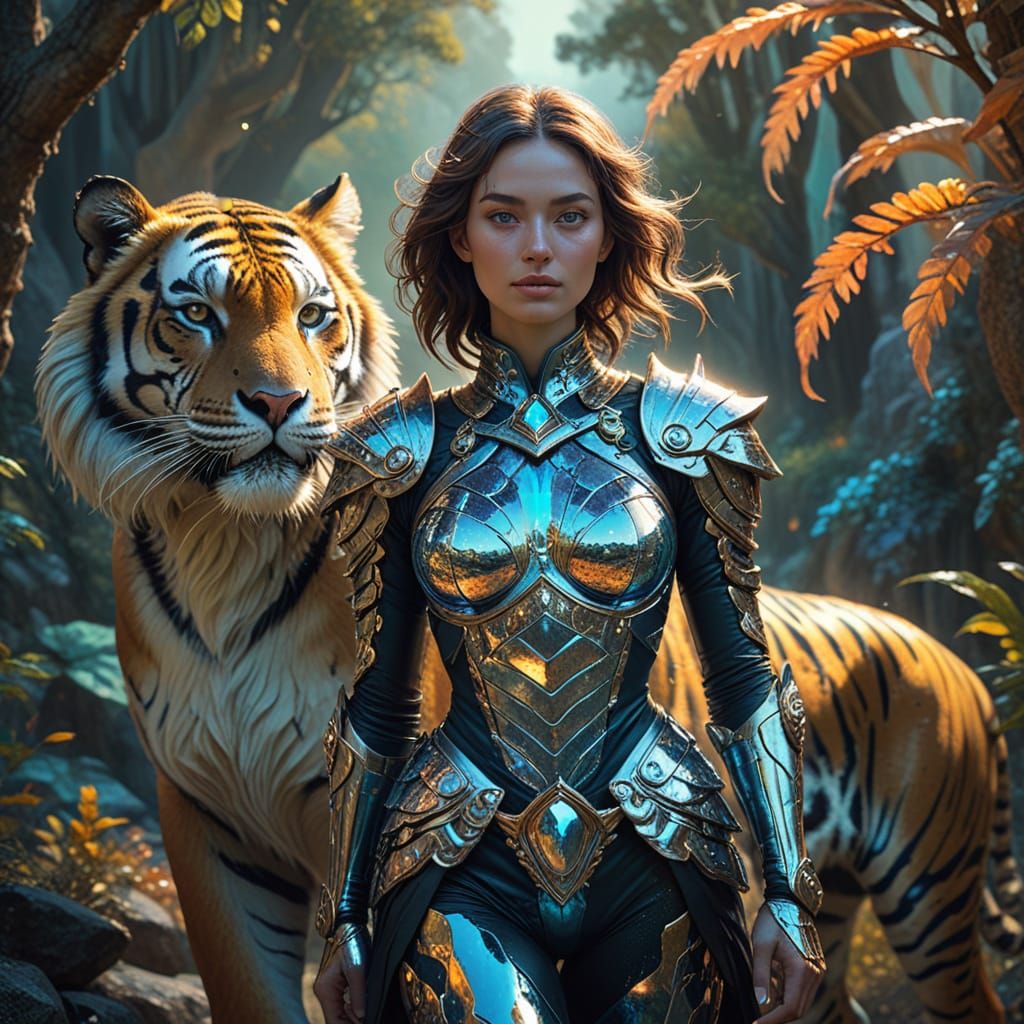 Raimunda Tealflame, Whimsical Oil Painting in Renaissance St...