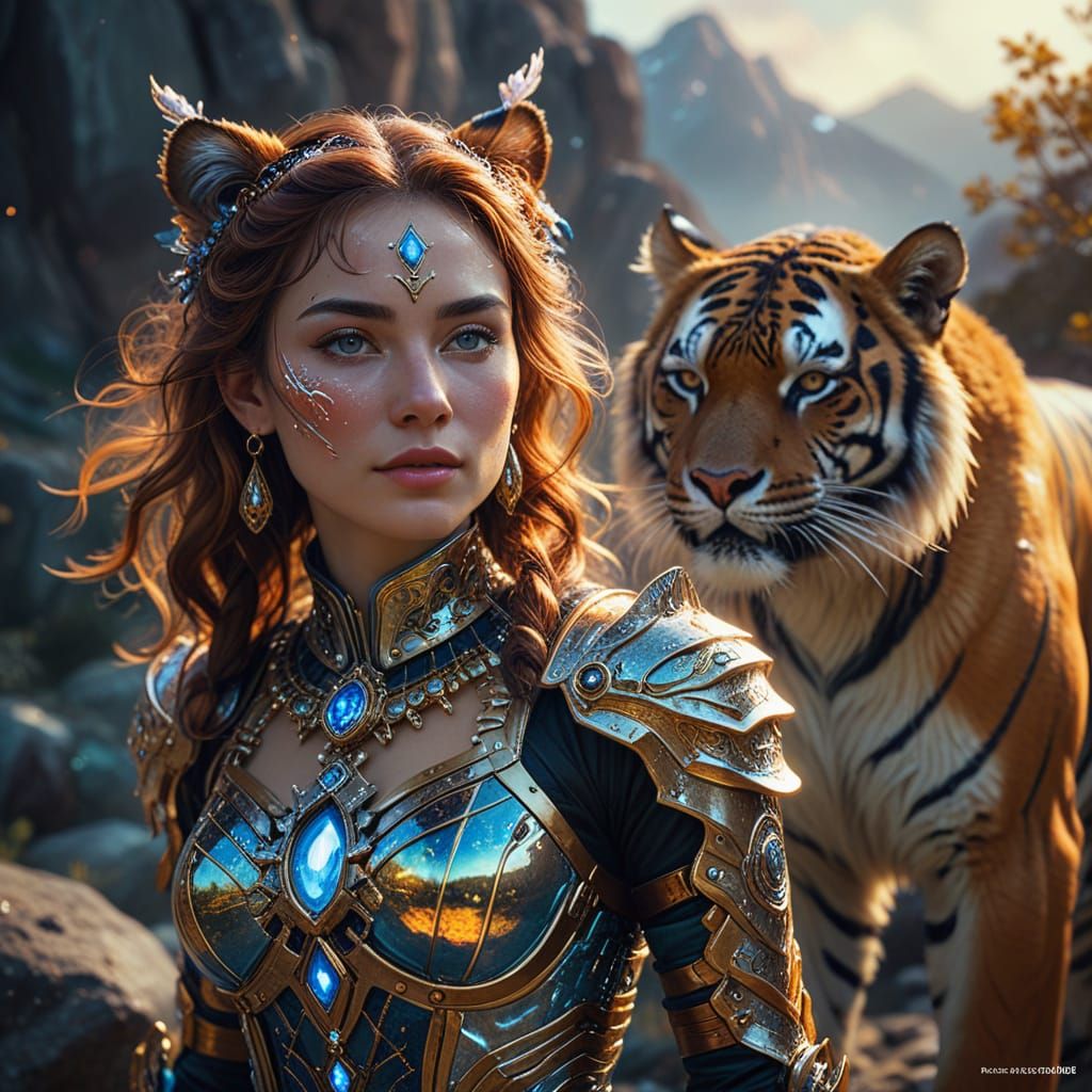 Ethereal Raimunda Tealflame in Opal Armor Descends Mountain ...