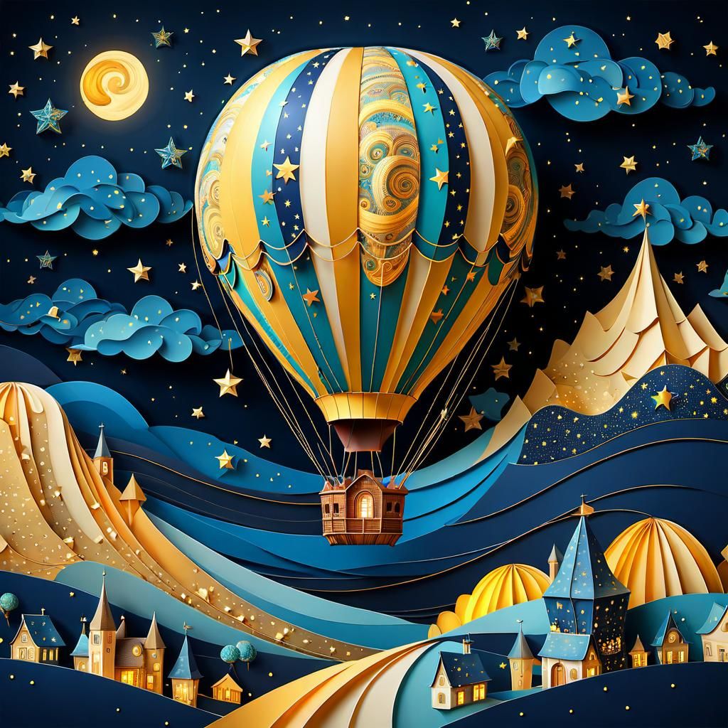 A Starry Night Hot Air Balloon Ride