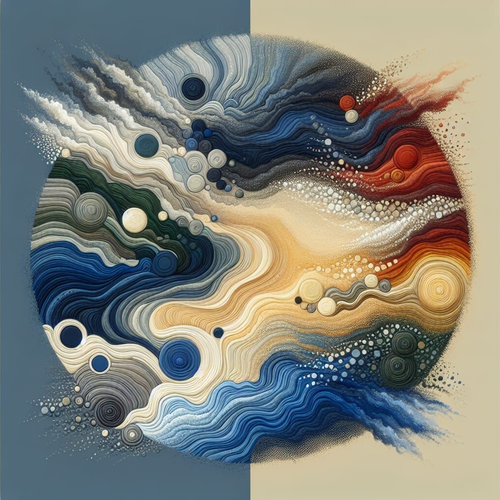 Harmony of the Five Elements in Minimalist Abstract Expressi...