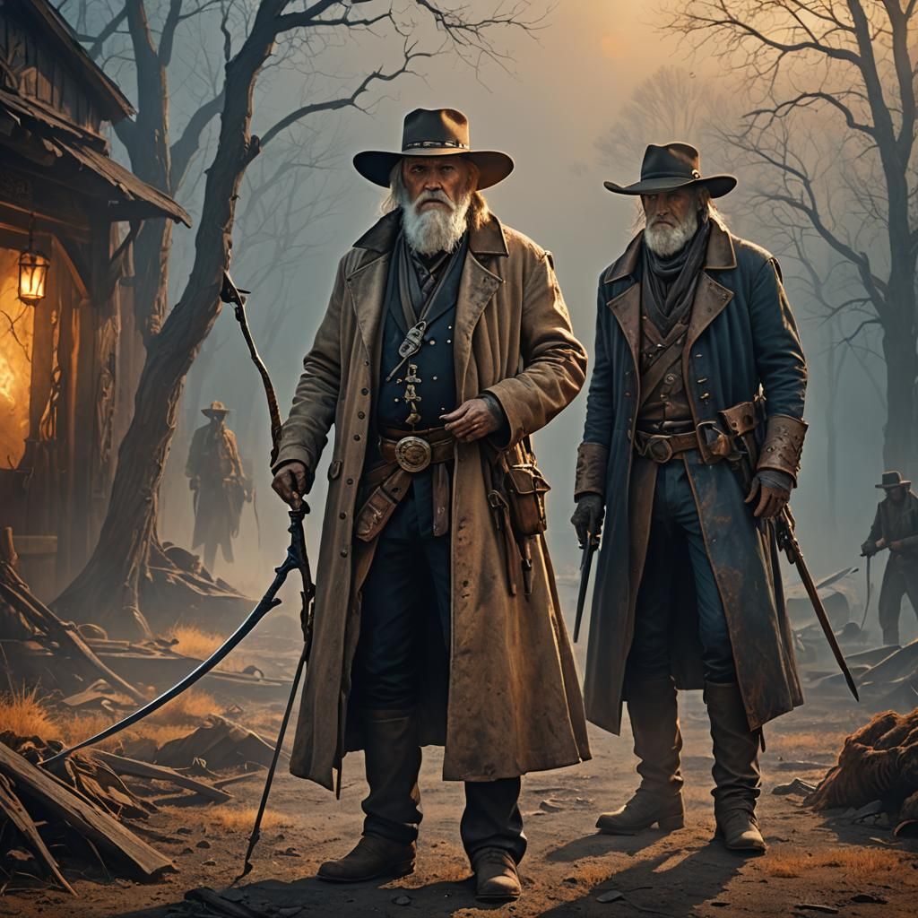 Fantasy Warrior Concept Art with Golden Light