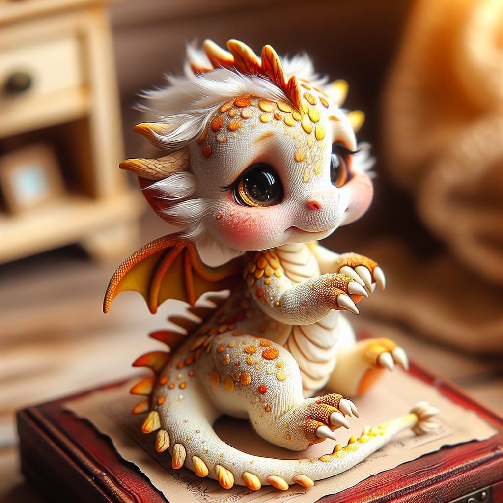 Whimsical Nursery Dragon in Impish Style