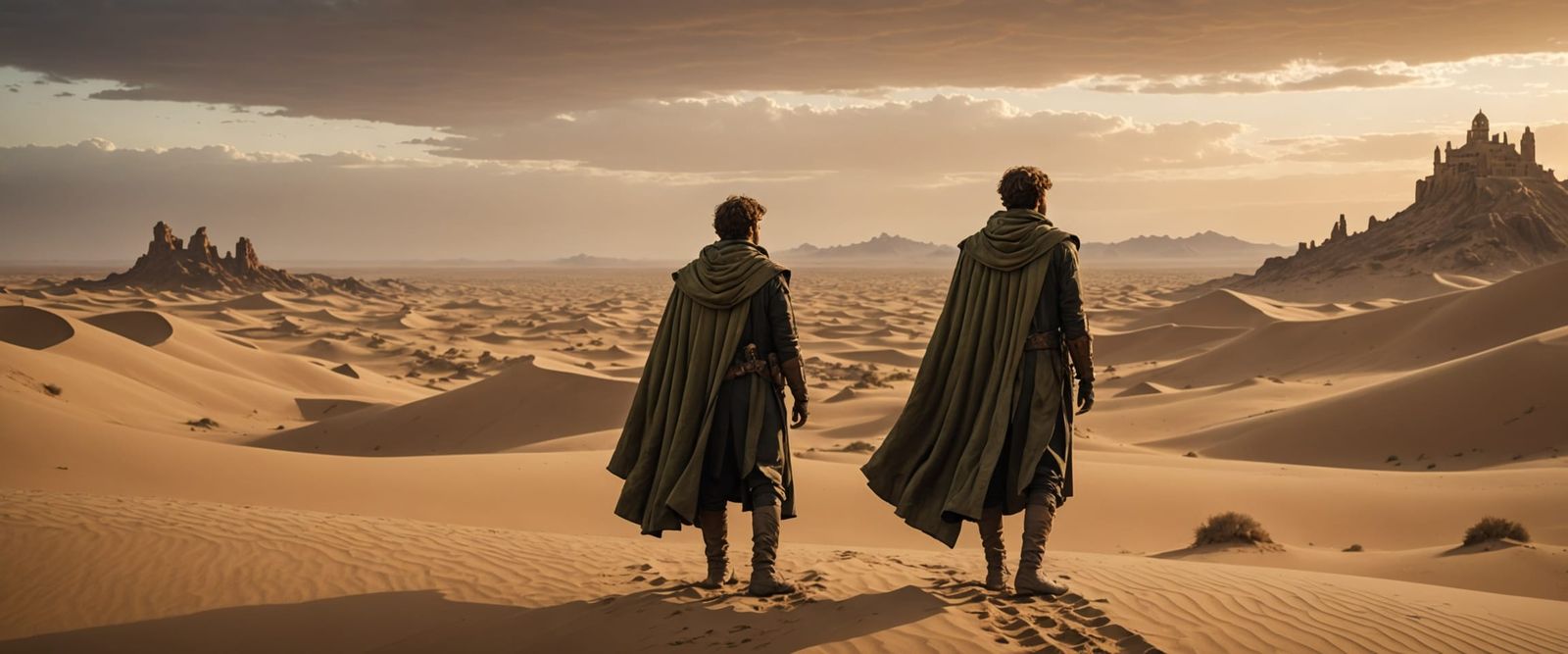 Atreides Scout on Arrakis in Digital Matte Painting