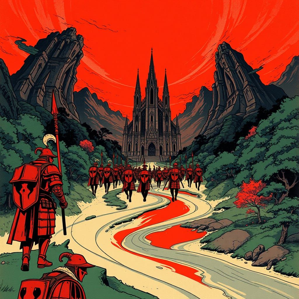 Feudal Knights March to Battle on Dying Star World of Yamnan