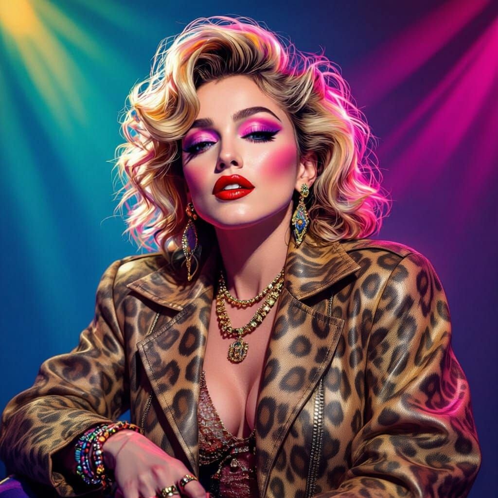 Madonna in 1980s Style
