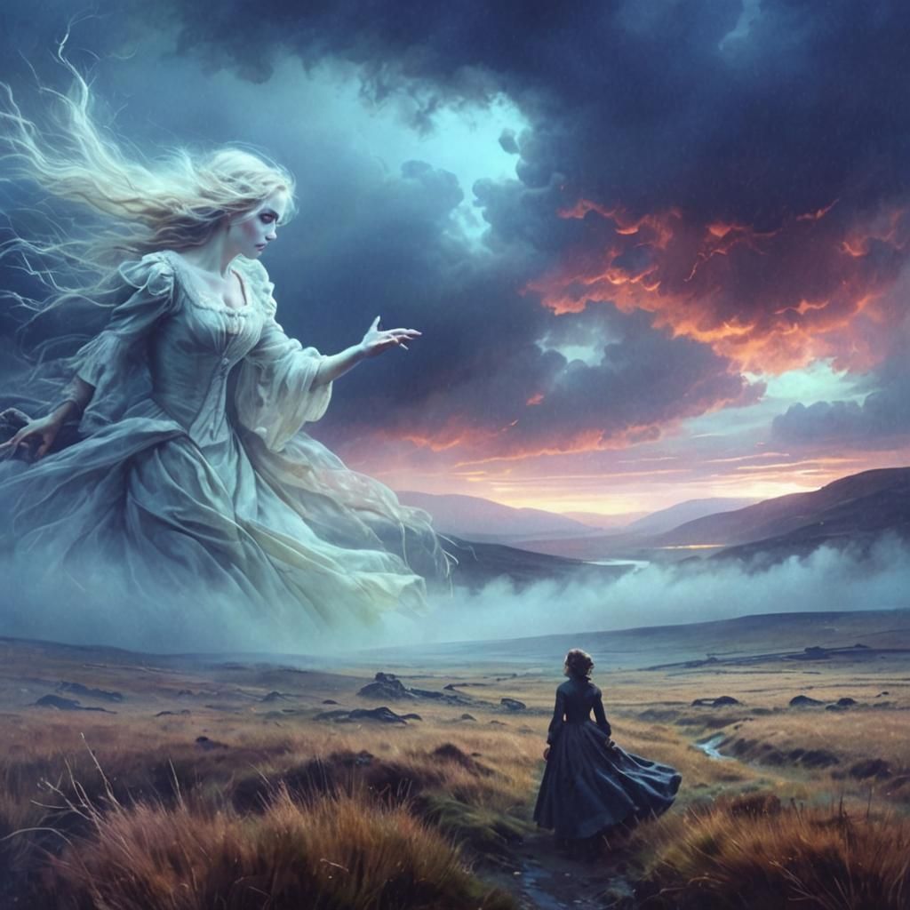 Ethereal Gothic Romance on Windswept Moors