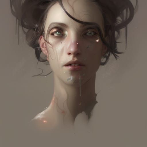 Detailed Portrait of a Rat-Human Hybrid Creature