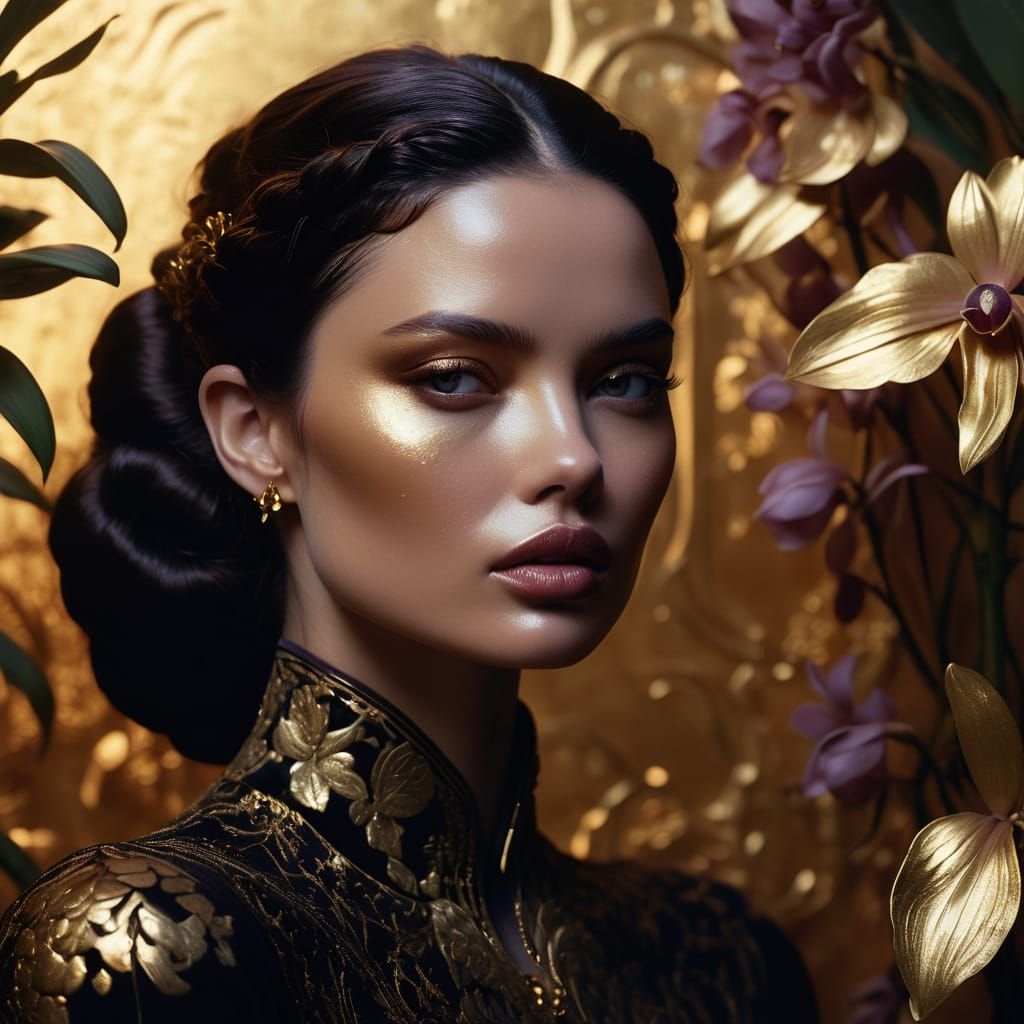 "Gilded Mirage" 🖤 (Ricinus Communis – Castor Bean Plant, Palma Christi)