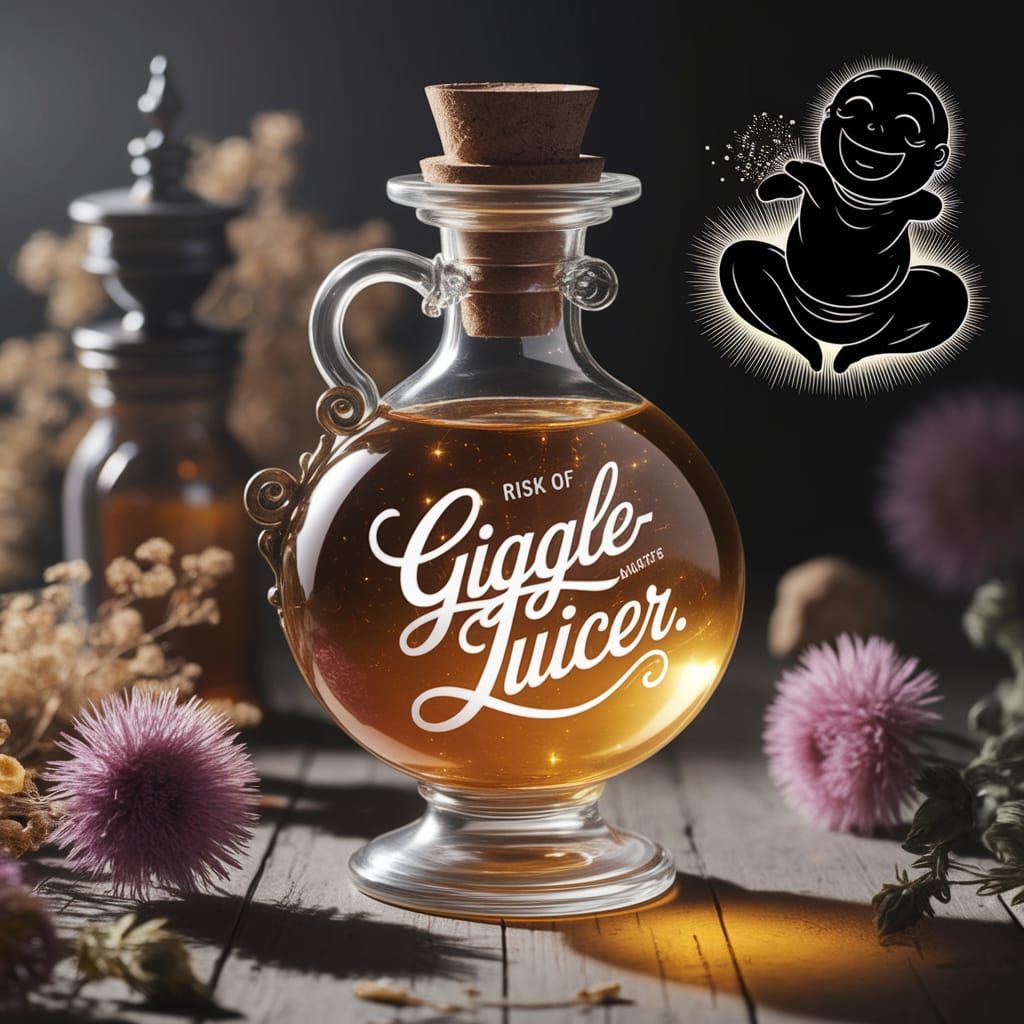 Enchanted Potion Bottle in Whimsical, Victorian Style