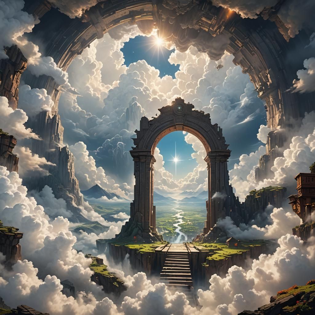 Heavenly Portal Opens to Cloud City