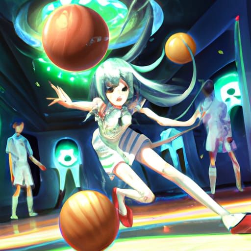 Extraterrestrial Bowling Alley in Anime Style