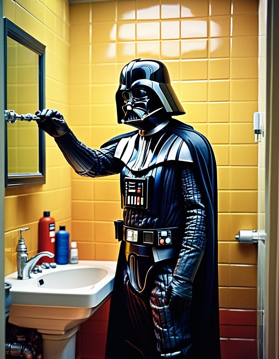 Darth Vader plumbering like a good father