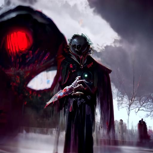 Sinister Figure Emerges from Darkness