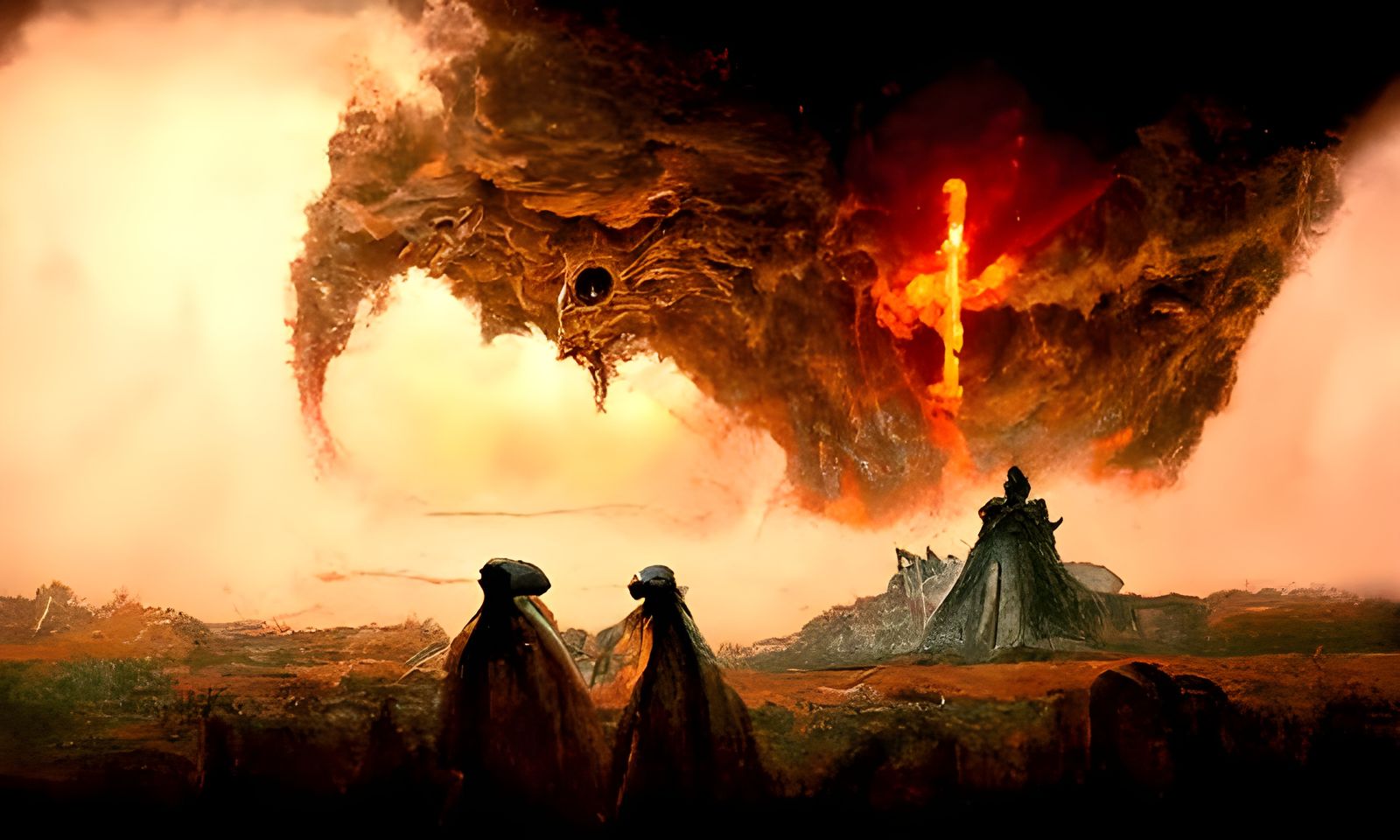 Surreal Epic Battle of Good and Evil